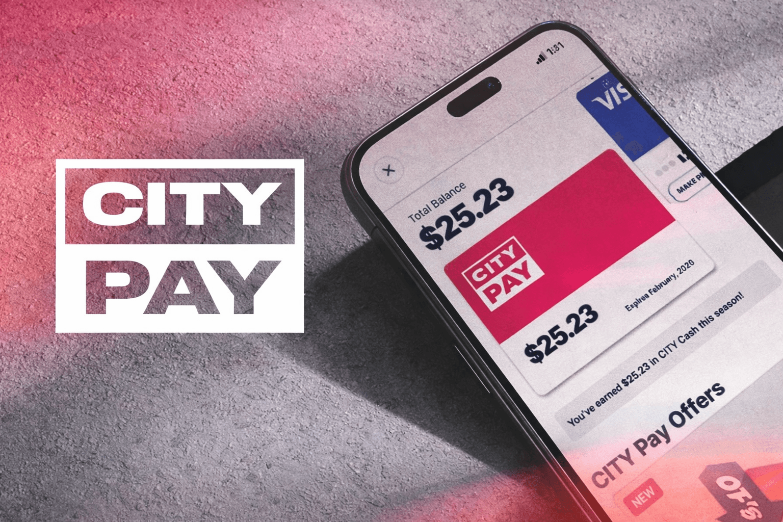 CITY Pay virtual wallet and QR payment interface
